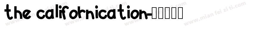 the californication字体转换